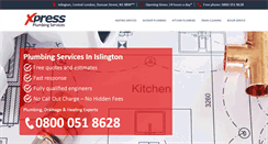 Desktop Screenshot of plumbingislington.co.uk